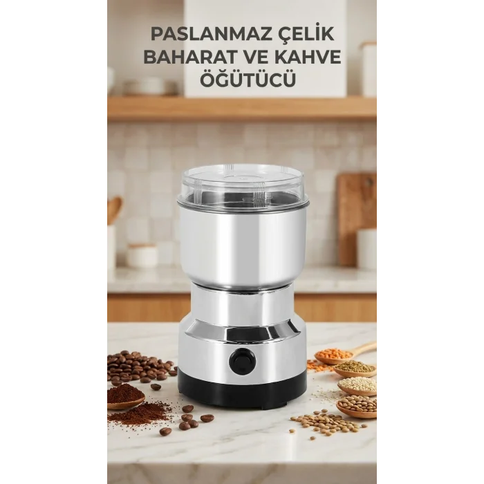 BUĞZ Çok Fonksiyonlu Kahve ve Baharat Öğütücü Elektrikli Makine