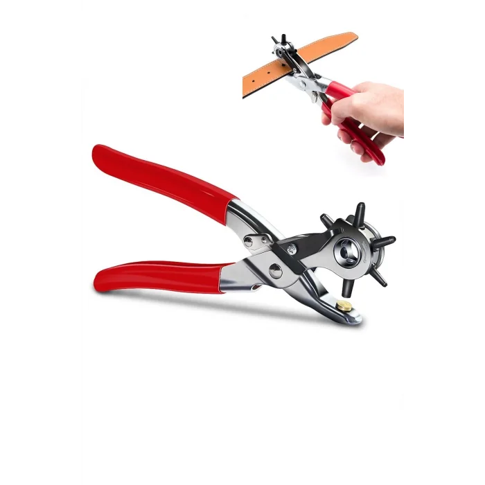  Çok Fonksiyonlu Kemer Delme Pensesi Deri Saat Kayışı Kemer Için Kullanışlı Delik Açma Aracı