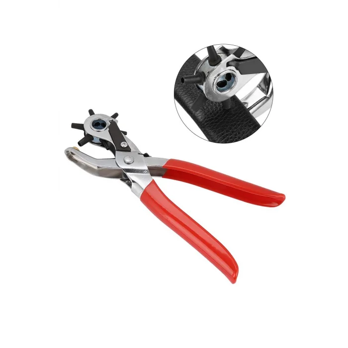  Çok Fonksiyonlu Kemer Delme Pensesi Deri Saat Kayışı Kemer Için Kullanışlı Delik Açma Aracı