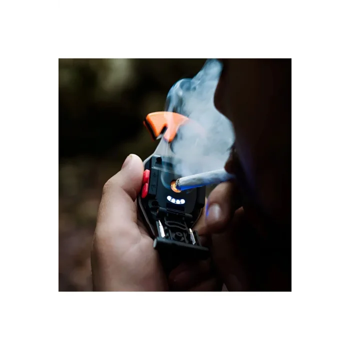 BUĞZ Çok Fonksiyonlu Mini Led Lamba Anahtarlık ve Çakmak USB Şarjlı Kamp İçin Taşınabilir 7 Modlu ( BUĞZ )