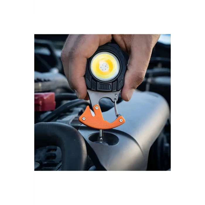 BUĞZ Çok Fonksiyonlu Mini Led Lamba Anahtarlık ve Çakmak USB Şarjlı Kamp İçin Taşınabilir 7 Modlu ( BUĞZ )