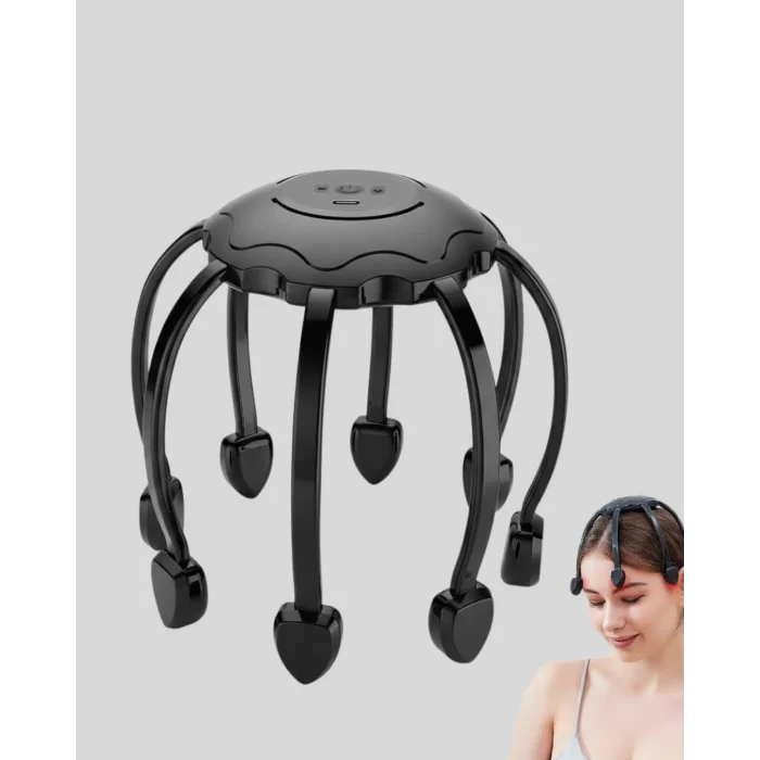 BUĞZ Çok Noktalı Elektrikli Kafa Masaj Cihazı 3 Modlu Rahatlatıcı Masaj