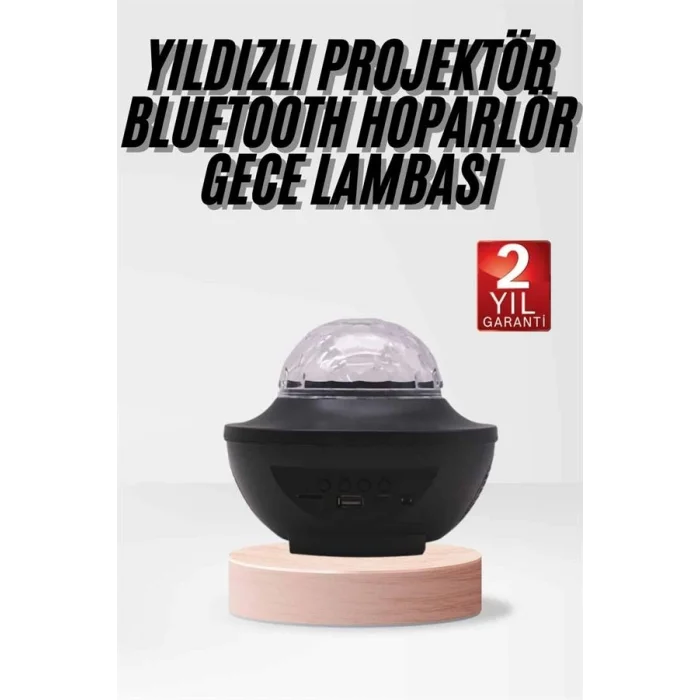BUĞZ Çok Renkli Projektör Lamba Disko Topu Gece Lambası Kablosuz