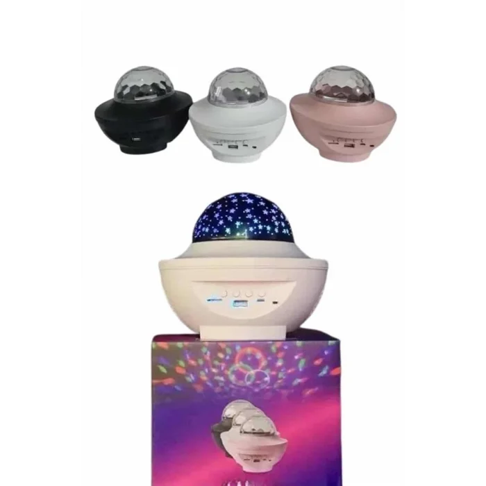  Çok Renkli Projektör Lamba Disko Topu Gece Lambası Kablosuz