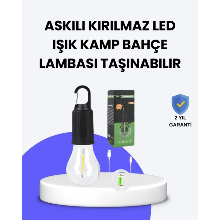 BUĞZ Çok Yönlü Asma Kancalı Kamp Işığı