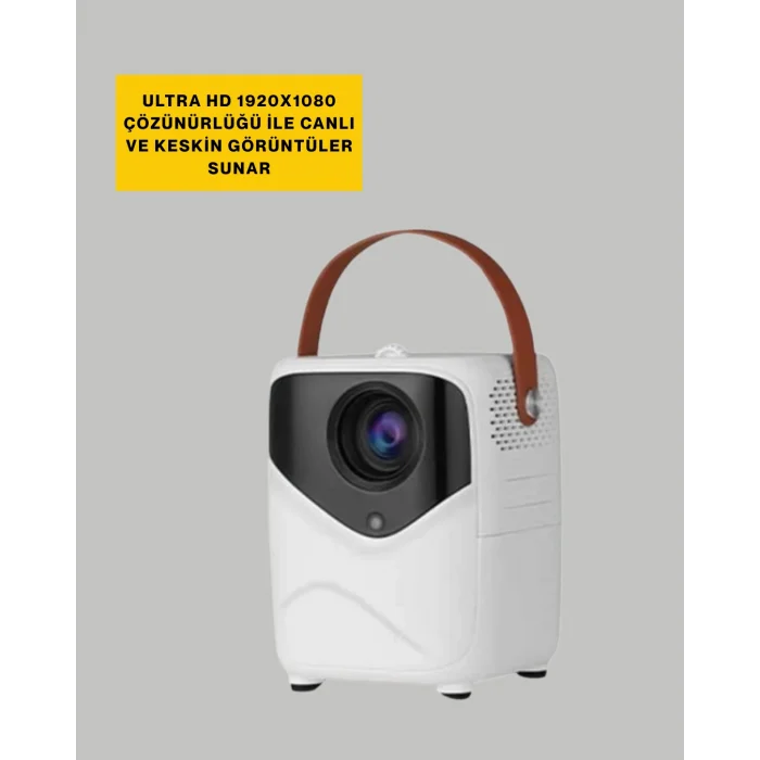 BUĞZ Çoklu Giriş Destekli Projektör – HDMI, USB ve Kulaklık Bağlantı Seçenekleriyle Geniş Uyumluluk - Lisinya