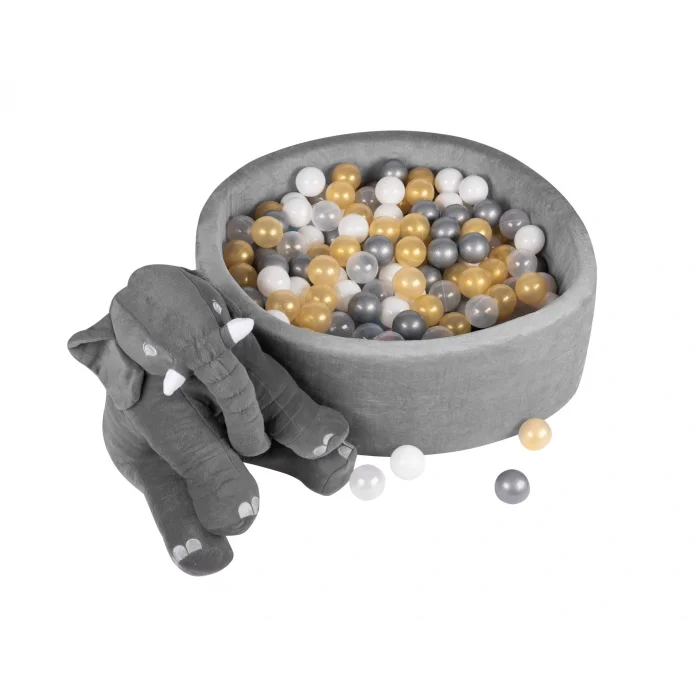 BUĞZ Comfymax Oyun Alanı ve Top Havuzu 200 Top Gold/Gri/Beyaz/Şeffaf