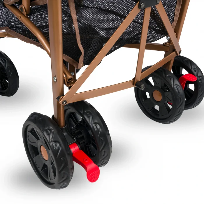 BUĞZ Comfymax Tam Yatar Baston Bebek Arabası – Dark Red