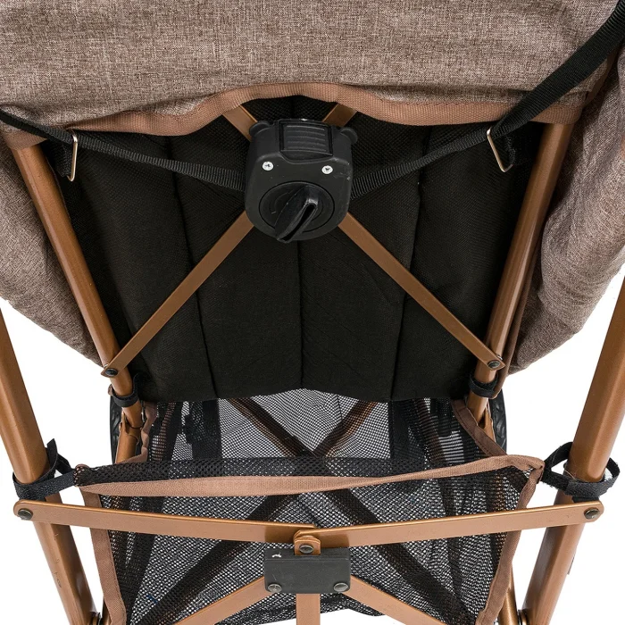 BUĞZ Comfymax Tam Yatar Baston Bebek Arabası – Wood Brown