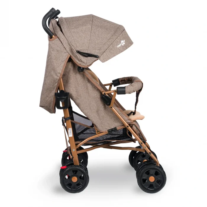 BUĞZ Comfymax Tam Yatar Baston Bebek Arabası – Wood Brown