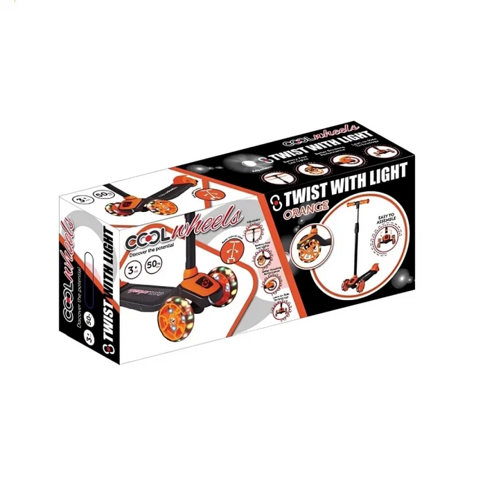 BUĞZ Cool Wheels Işıklı Twist Scooter Turuncu