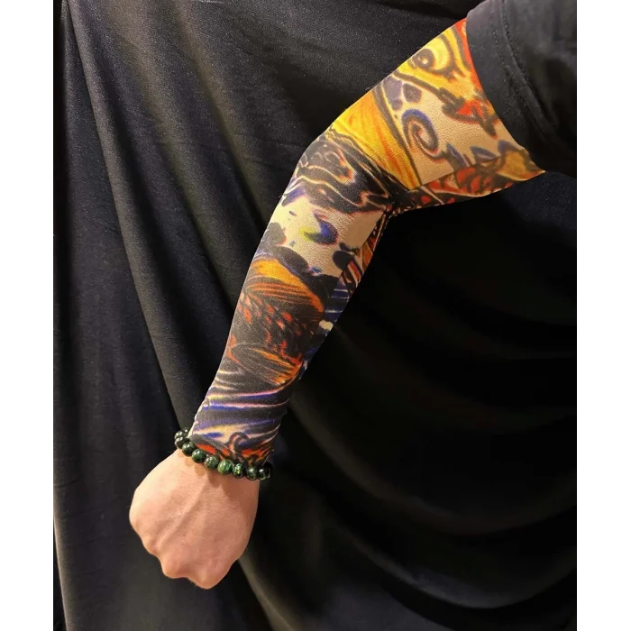  Çorap Dövme Giyilebilir Kol Bacak Dövmesi Likralı 2 Adet Model 27