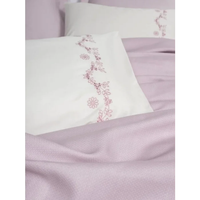 BUĞZ Cotton Box Serenity Bambu Çift Kişilik Pike Takımı Vaila Lila