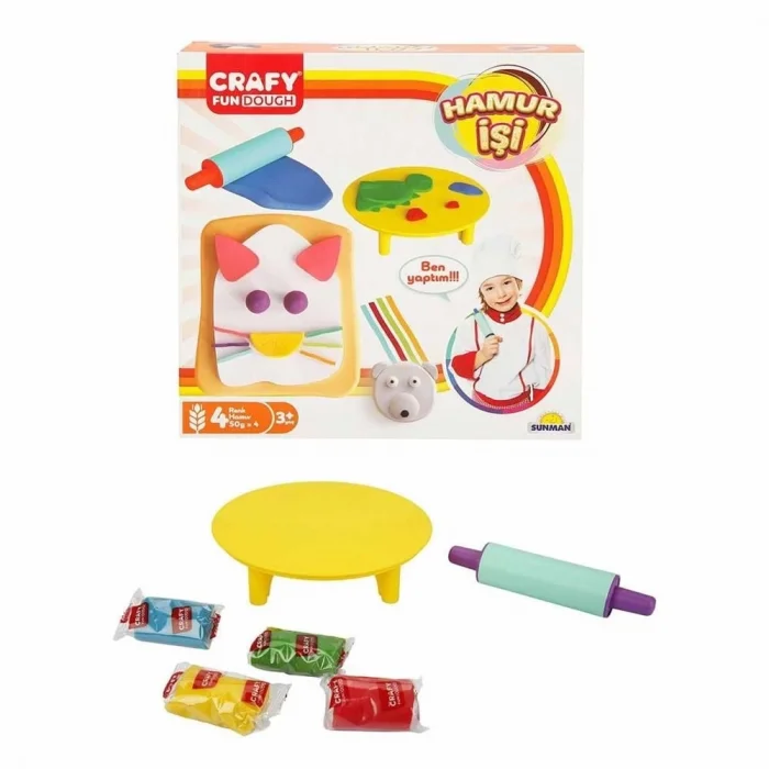  Crafy Hamur İşi Oyun Hamuru Seti 200 g 6 Parça