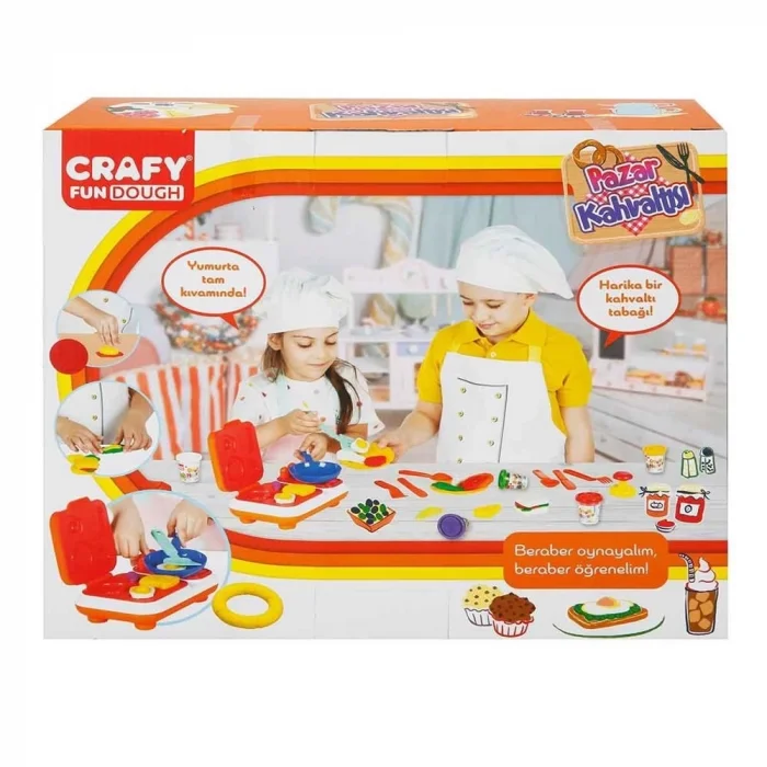  Crafy Pazar Kahvaltısı Oyun Hamuru Seti 300 g 23 Parça