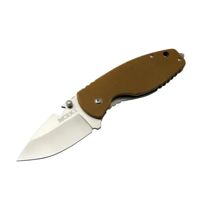 BUĞZ Crkt 3329 Brw Heat Kamp Çakı 18cm - Metal Sap, Kılıflı, Açacaklı, Perçinli