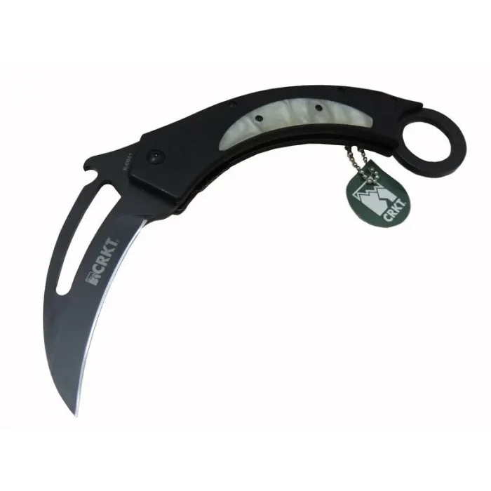 BUĞZ Eco Lounge CRKT Blacsrambit Siyah X 0641 BK Outdoor Çakı 22 cm - Açacaklı, Kılıflı, Kutulu
