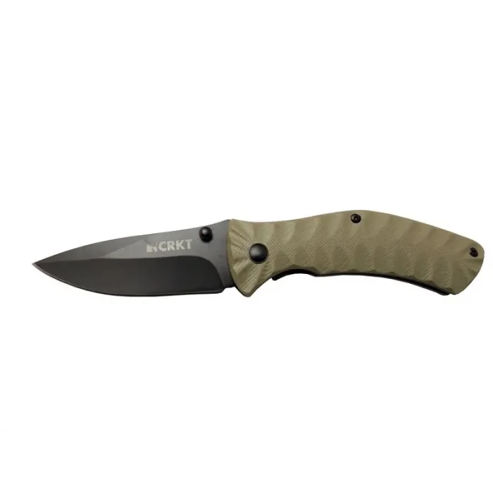  Crkt İncendor 2078 Gri Kamp Çakı 17,5cm - Manuel, Plastik Sap, Kemerlikli