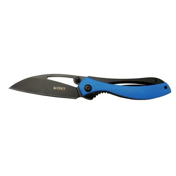 BUĞZ Eco Lounge Crkt Pleroma 821A BL Mavi Kamp / Outdoor Çakı 18cm - Manuel, Kemerlikli, Kutulu