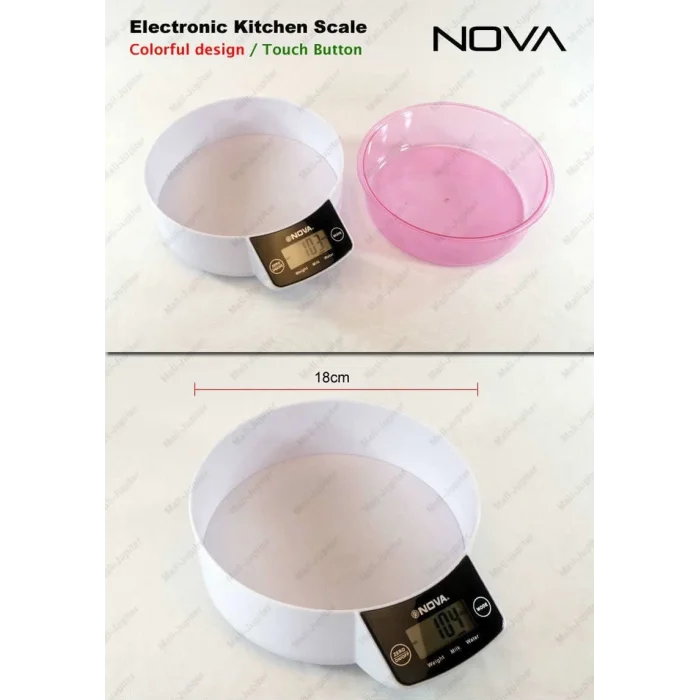 BUĞZ Crown Dijital Lüks Kefeli Mutfak Terazisi 5 Kg Çıkarılabilir Ölçü Kabı Terazi Tartı Gram ( BUĞZ )