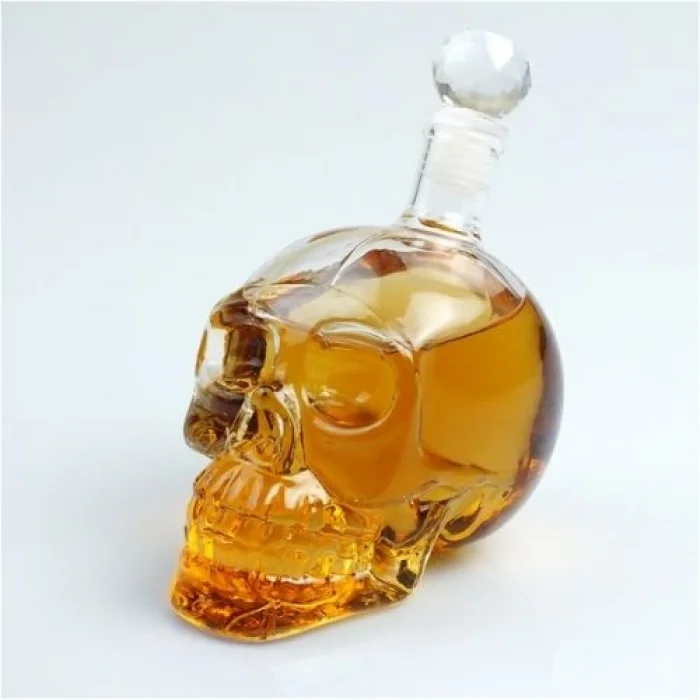BUĞZ Crystal Head Kuru Kafa Cam Şişe 350 Ml
