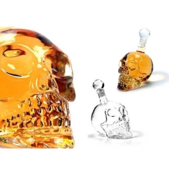 BUĞZ Crystal Head Kuru Kafa Cam Şişe 350 Ml