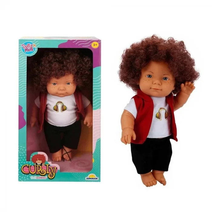  Curly Bebek Tulumlu Elbiseli Et Bebek 35 cm