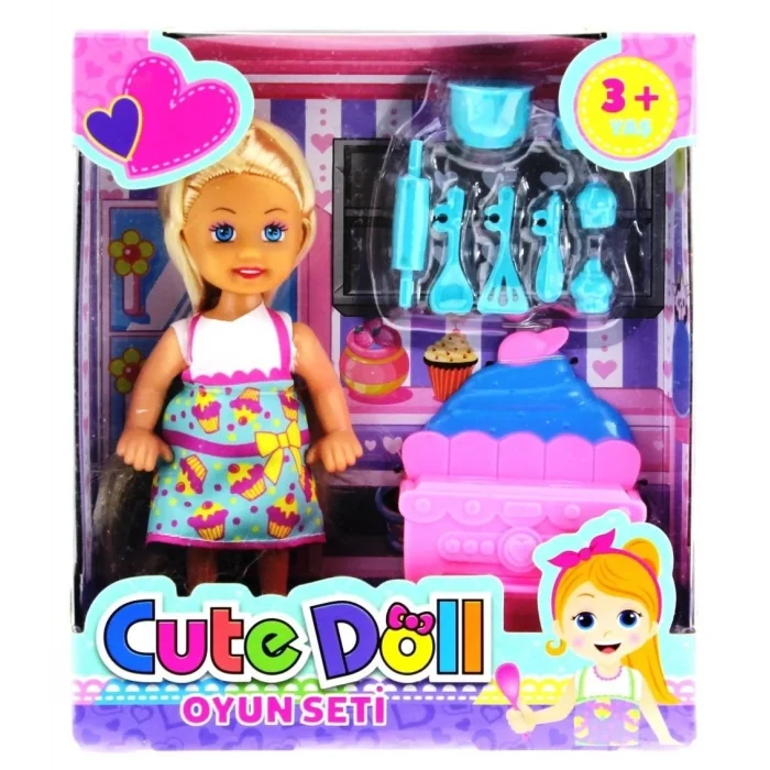  Cute Doll Mini Bebek Mutfak Oyun Seti