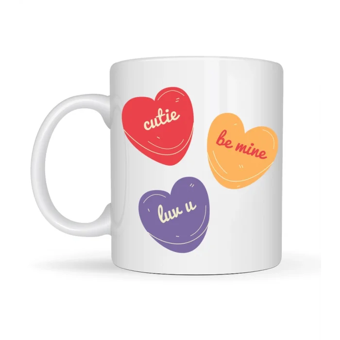 BUĞZ Cutie Be Mine lYK U Porselen Kupa – Model 9 - Sevgiliye Özel Tatlı Tasarım