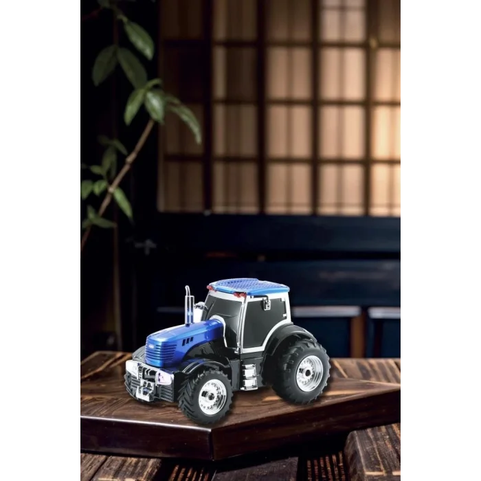 BUĞZ D42 Mavi Traktör Tasarım Usb/fm Radyo Bluetooth Hoparlör Speaker