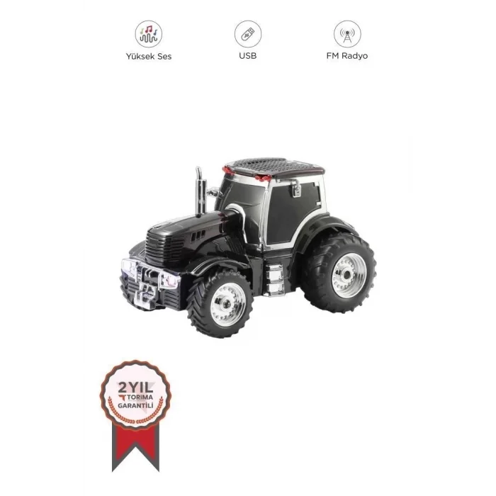 BUĞZ D42 Siyah Traktör Tasarım Usb/fm Radyo Bluetooth Hoparlör Speaker