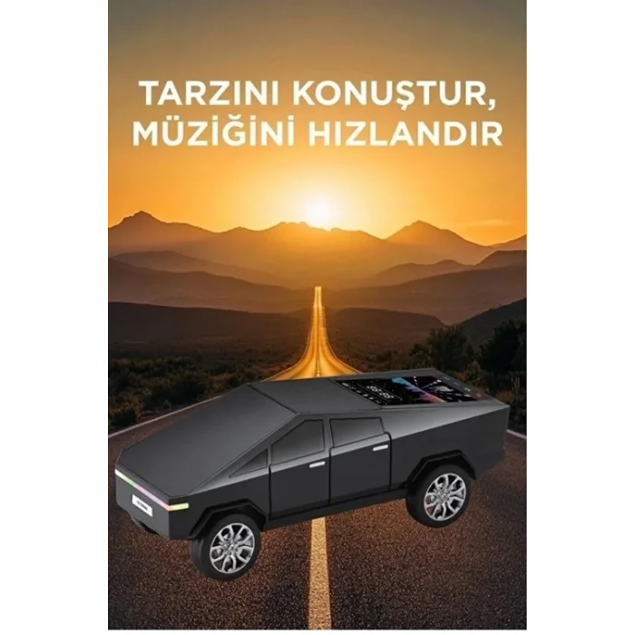 BUĞZ D68 Cyber Model Araba Tasarımlı Bluetooth Hoparlör 15w Güçlü Ses Rgb Led /tws/usb Siyah