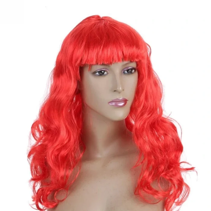 BUĞZ Dalgalı Kırmızı Peruk Saç