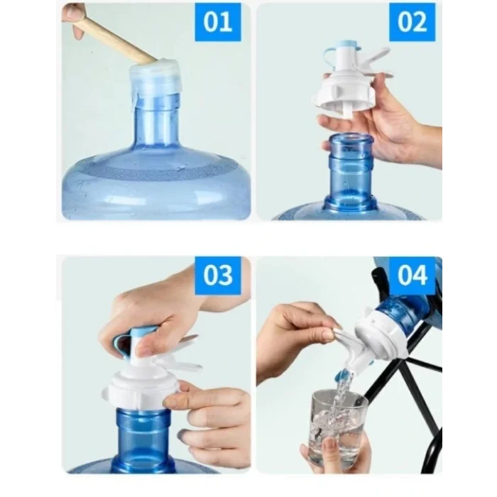 BUĞZ Damacana Musluk Başlığı ve Metal Ayak Stand Seti