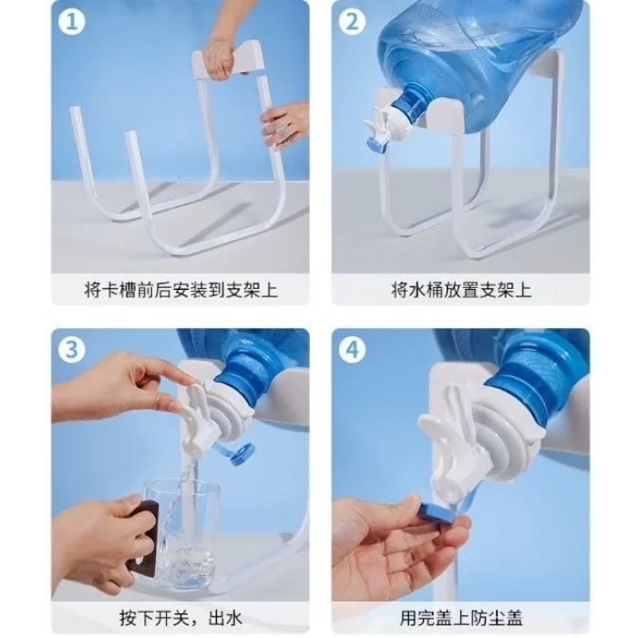  Damacana Musluk Başlığı ve Metal Ayak Stand Seti