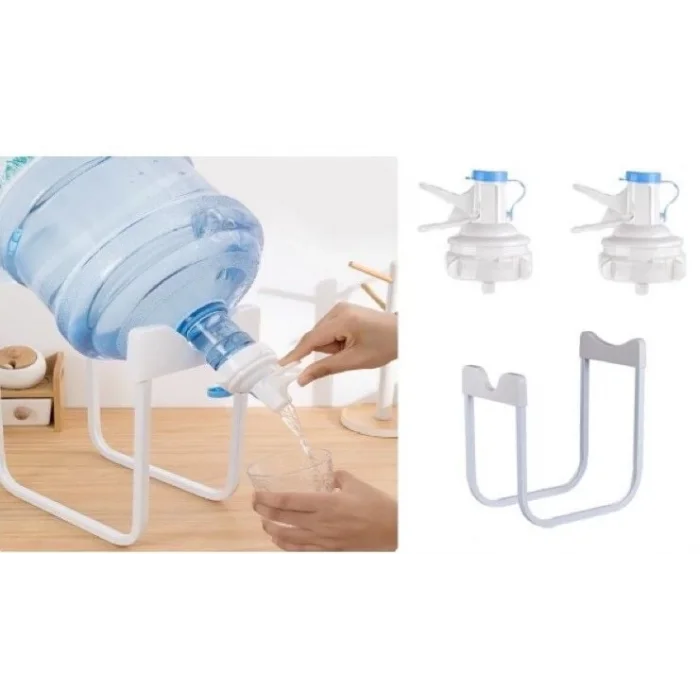  Damacana Musluk Başlığı ve Metal Ayak Stand Seti