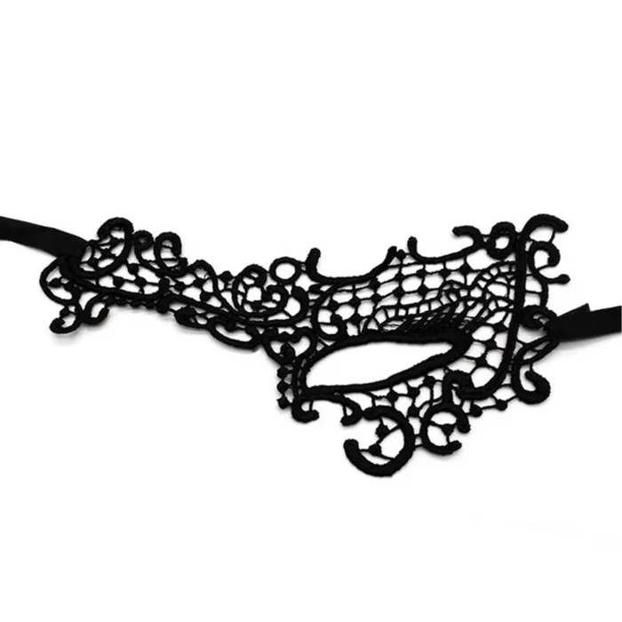  Dantel Tül Malzemeden İmal Sarı Renk Balo Parti Maskesi Venedik