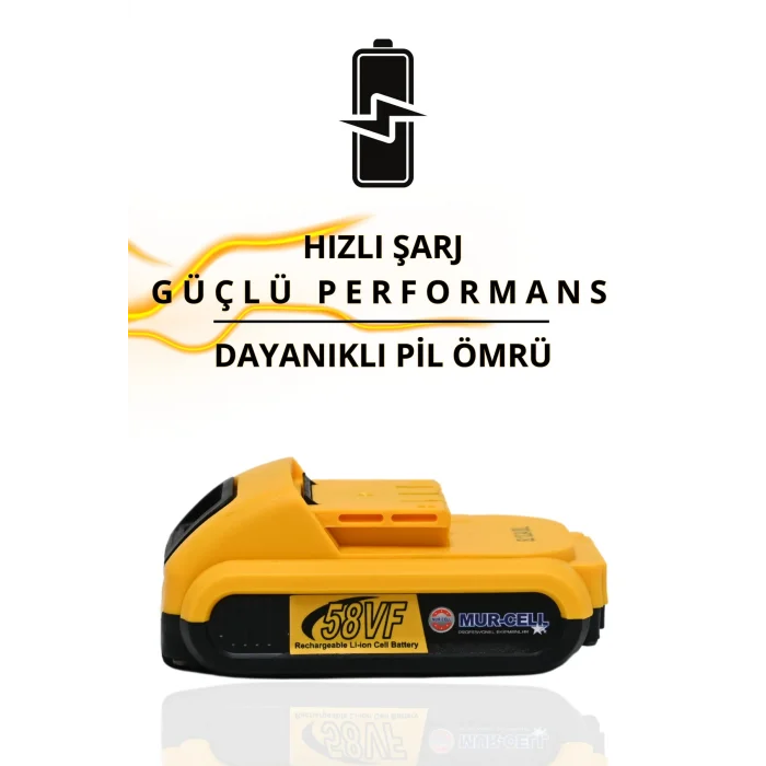 BUĞZ Darbeli kablosuz matkap 21 watt 20 volt anahtarlı mandren 2 akü hız ayarlı çantalı