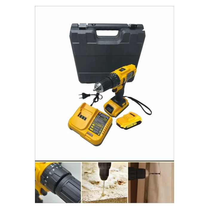 BUĞZ Darbeli matkap 12 watt 12 volt kablosuz anahtarsız mandren 3 akü 2 yıl garantili
