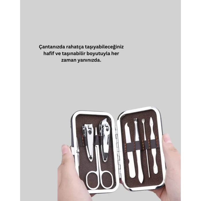 BUĞZ Dayanıklı Çelik Aletlerden Oluşan Kişisel Bakım Seti