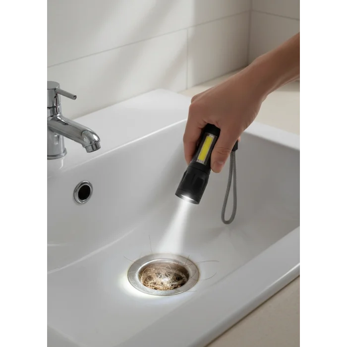 BUĞZ Dayanıklı Metal Gövdeli El Feneri, Gece ve Kamp Kullanımı İçin