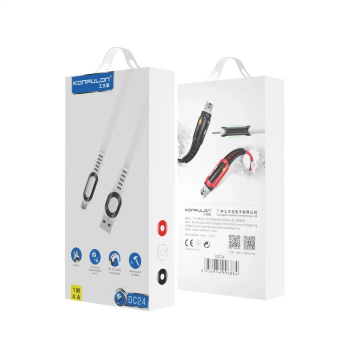 BUĞZ Dc24 Micro Usb Kablo 1.2m 4a - Kırmızı