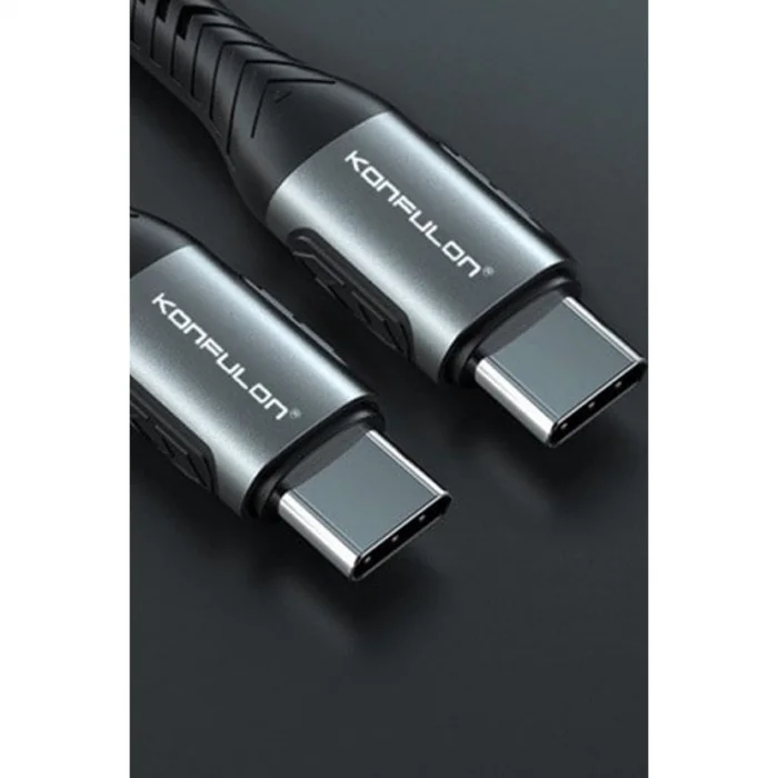 BUĞZ Dc43 Type-c To Type-c 1m Örgü 60w Hızlı Şarj Kablo - Yeşil