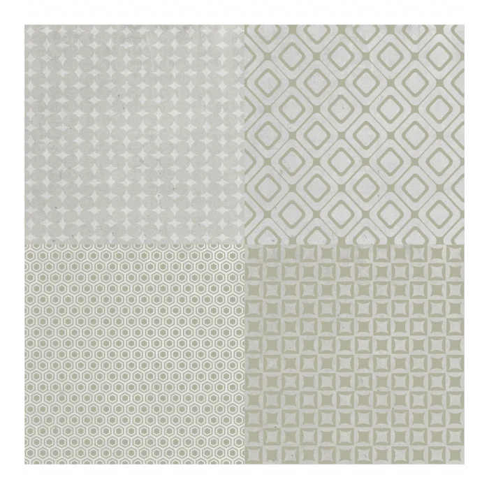 BUĞZ DecoHandy 30x30 cm Kendinden Yapışkanlı  Pvc Karo Mutfak Arası 4 Lü Karışık model  0,36m2