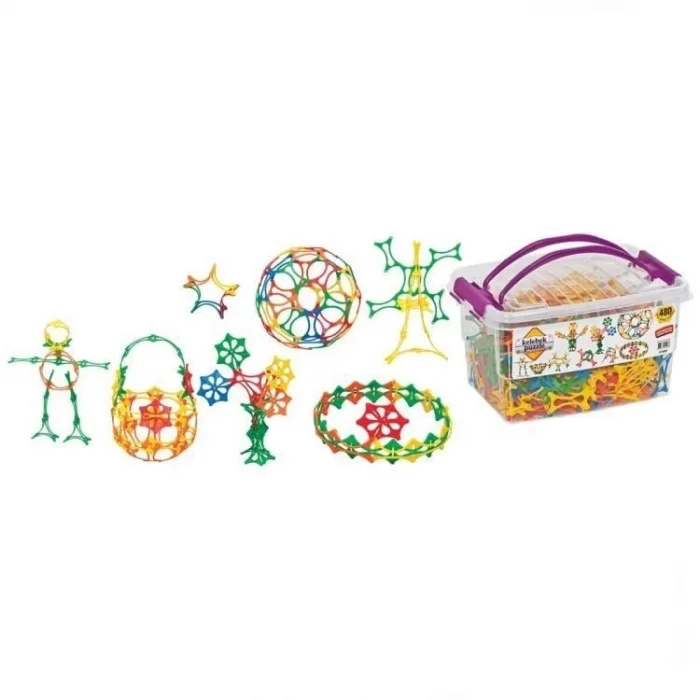  Dede Kelebek Puzzle Box Eğitici Şekiller 480 Parça