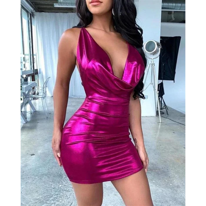 BUĞZ Dekolteli Elbise