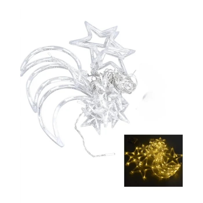 BUĞZ Dekoratif Büyük Ay Yıldız Ramazan Led Işık