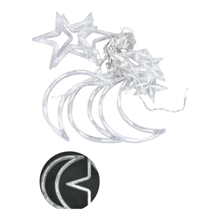 BUĞZ Dekoratif Büyük Ay Yıldız Ramazan Led Işık - BUĞZ