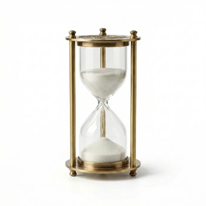 BUĞZ Dekoratif Cam Kum Saati 7x14 cm