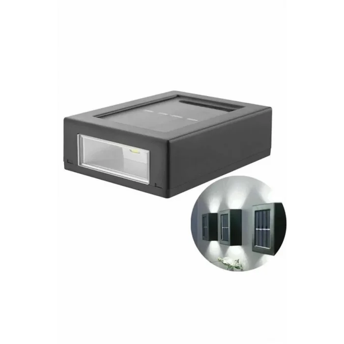  Dekoratif Duvar Lambası Solar Güneş Enerjili Bahçe Aydınlatması